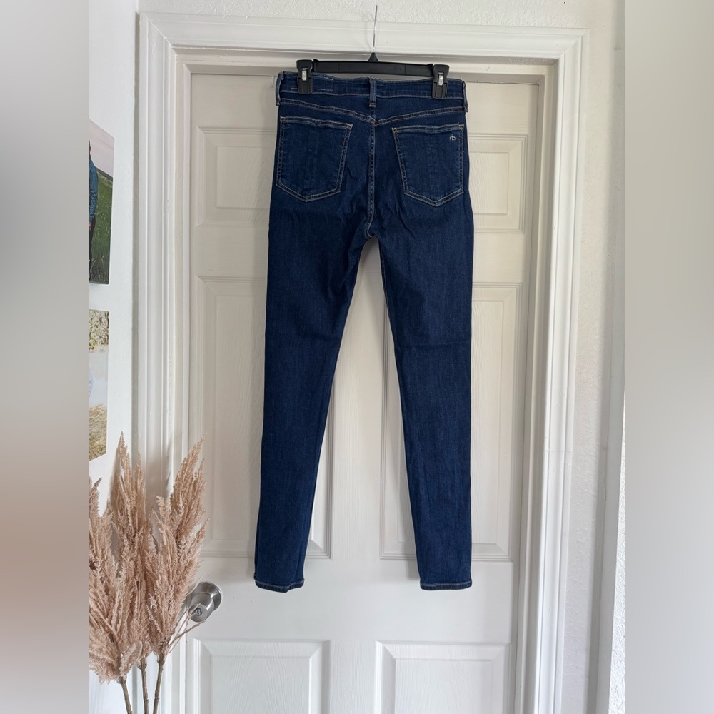Rag & Bone Nina High-Rise Skinny Jeans, Size 26, Dark Wash - Picture 3 of 15